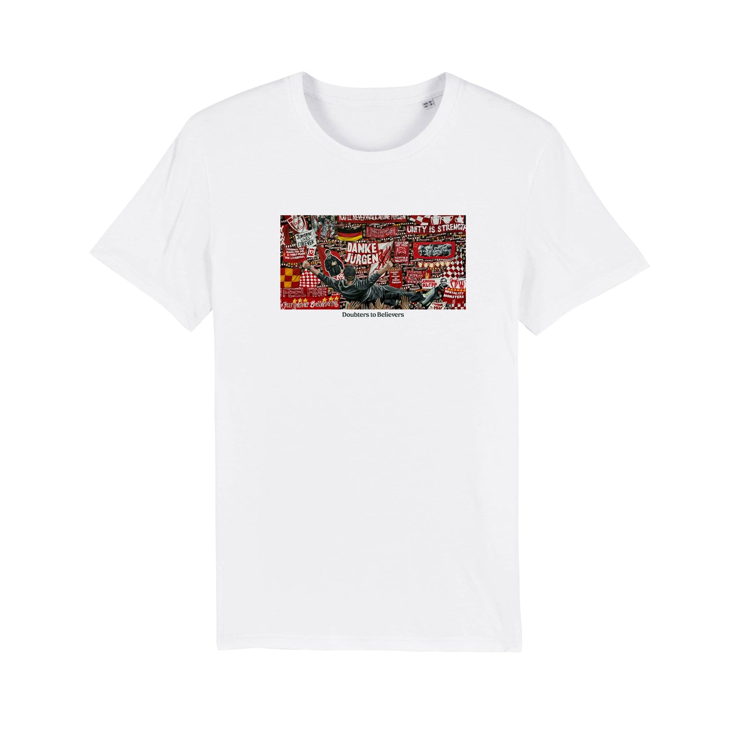 Doubters To Believers Tee by Abigail Rudkin