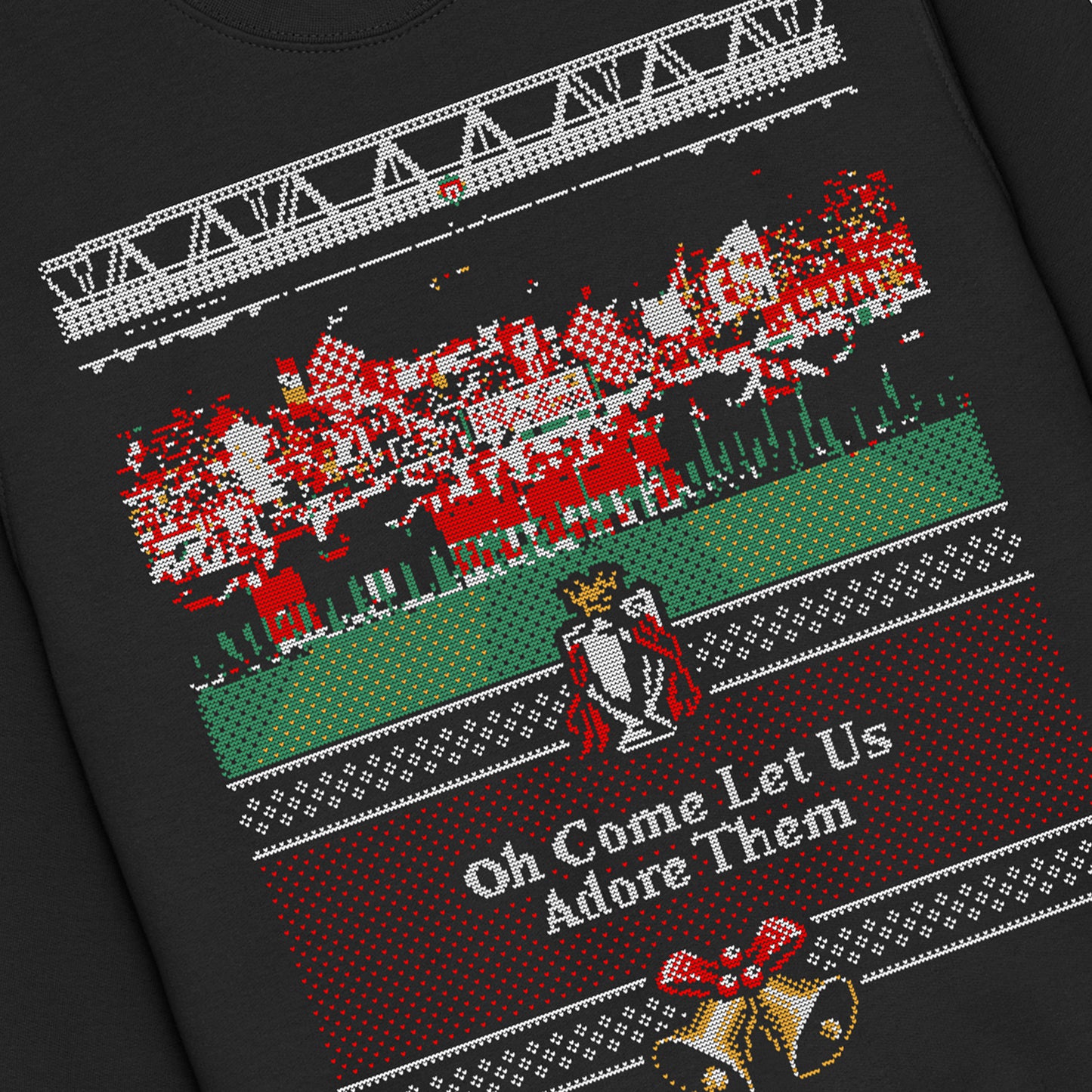 Oh Come Let Us Adore Them Xmas Sweatshirt