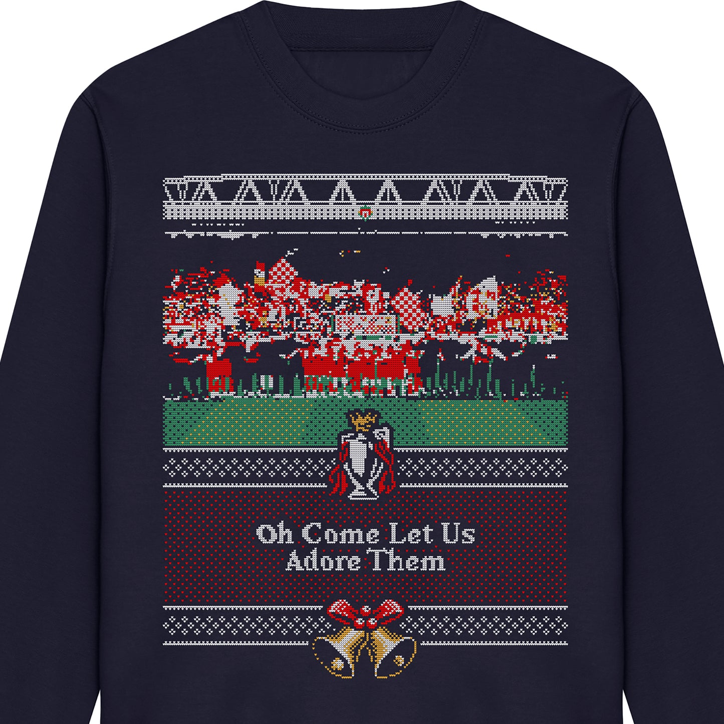 Oh Come Let Us Adore Them Xmas Sweatshirt