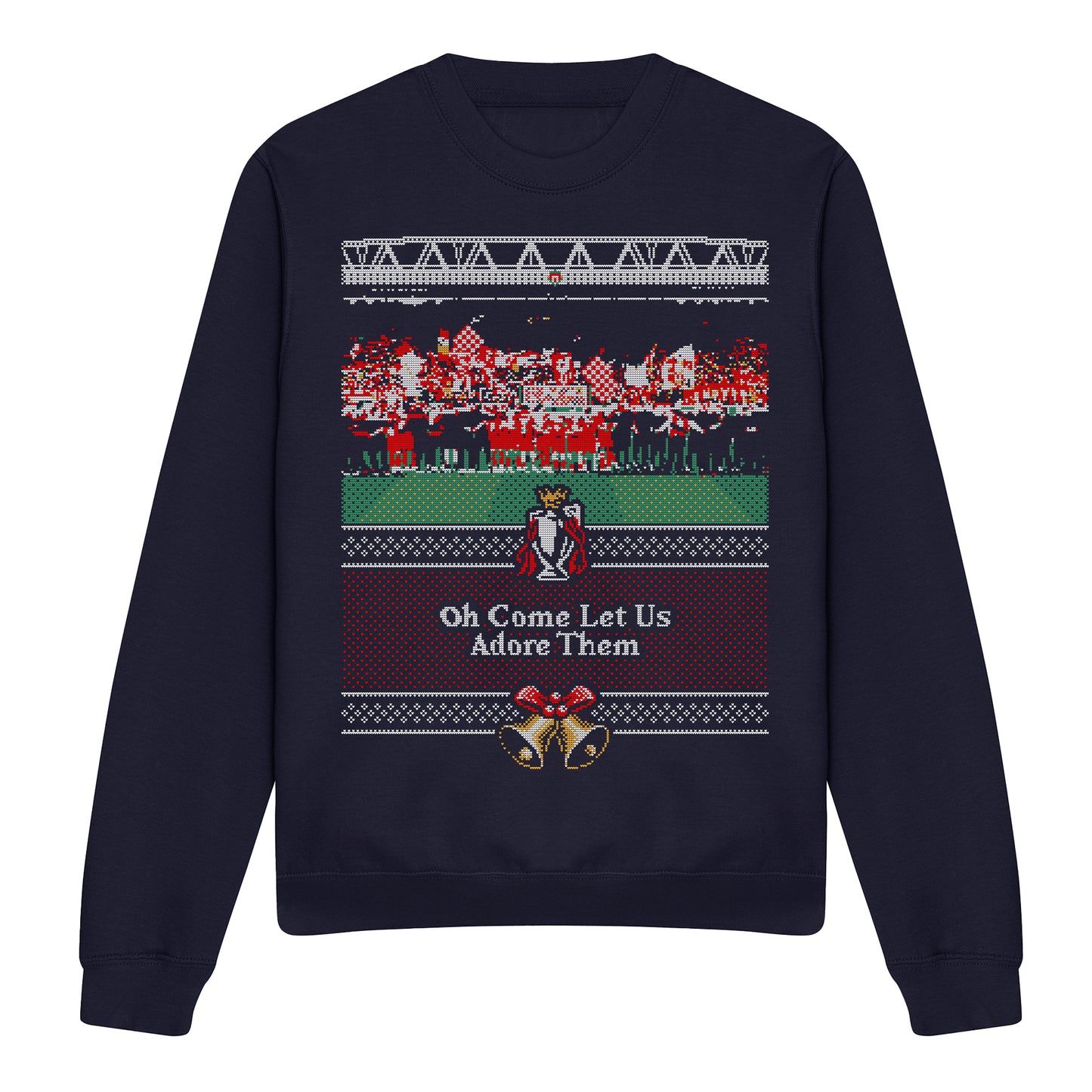 Oh Come Let Us Adore Them Xmas Sweatshirt