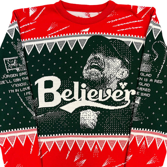 Klopp Believer Knitted Xmas Jumper | ONLY MEDIUMS REMAINING